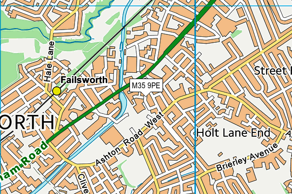 M35 9PE map - OS VectorMap District (Ordnance Survey)