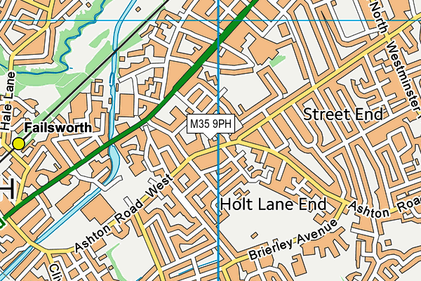 M35 9PH map - OS VectorMap District (Ordnance Survey)