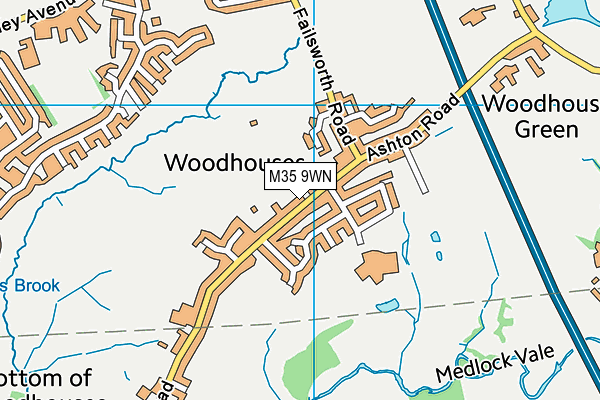 M35 9WN map - OS VectorMap District (Ordnance Survey)