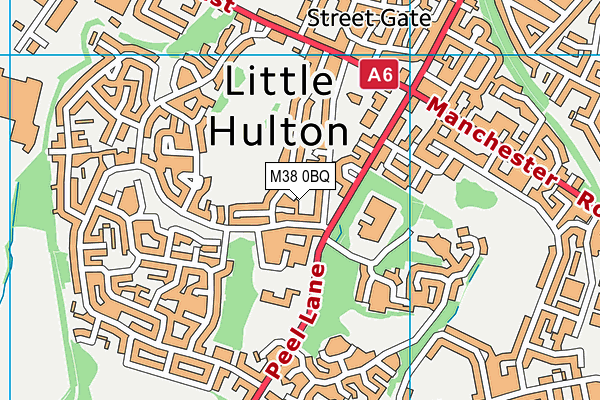 M38 0BQ map - OS VectorMap District (Ordnance Survey)