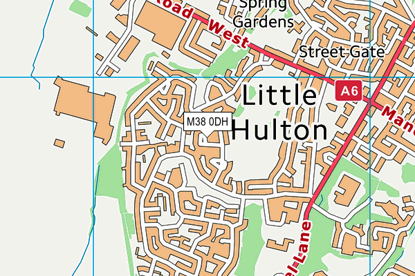 M38 0DH map - OS VectorMap District (Ordnance Survey)