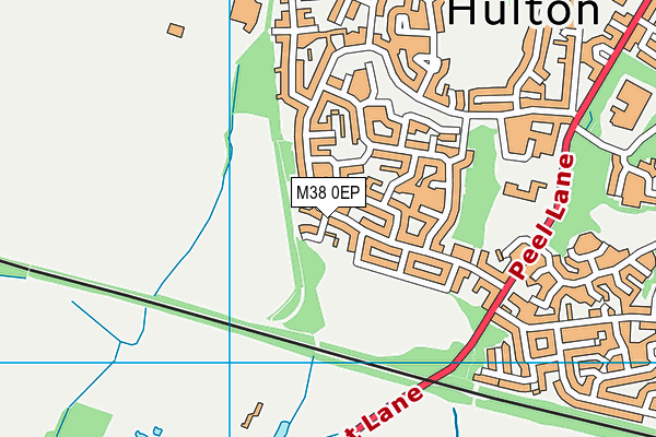 M38 0EP map - OS VectorMap District (Ordnance Survey)