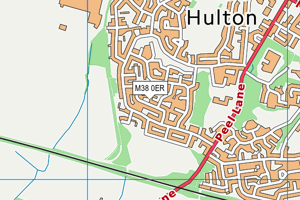 M38 0ER map - OS VectorMap District (Ordnance Survey)