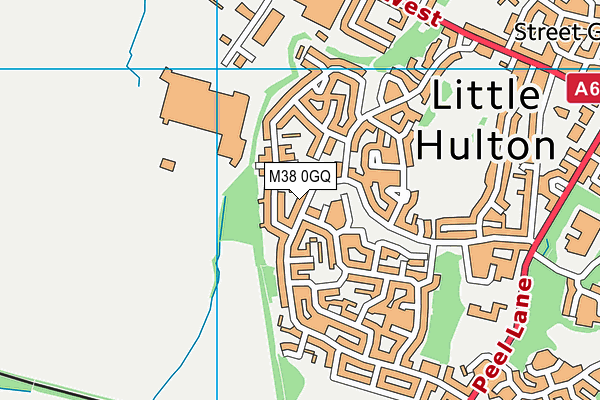 M38 0GQ map - OS VectorMap District (Ordnance Survey)