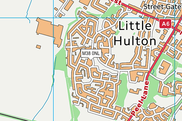 M38 0NL map - OS VectorMap District (Ordnance Survey)