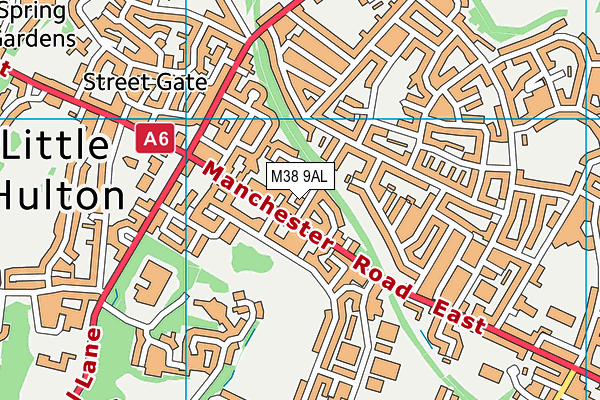 M38 9AL map - OS VectorMap District (Ordnance Survey)