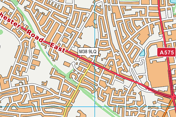 M38 9LQ map - OS VectorMap District (Ordnance Survey)