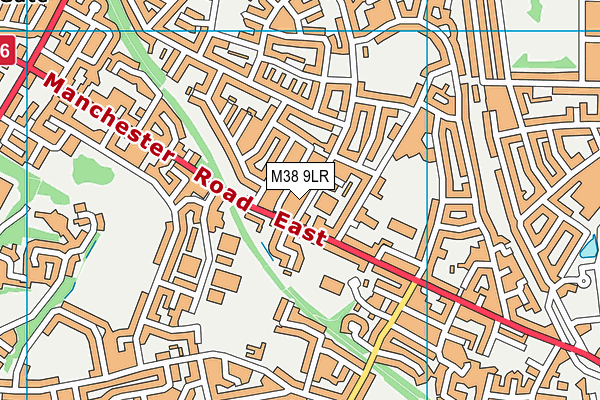 M38 9LR map - OS VectorMap District (Ordnance Survey)