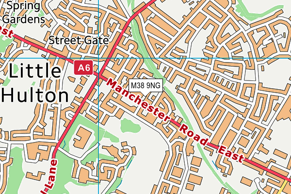 M38 9NG map - OS VectorMap District (Ordnance Survey)