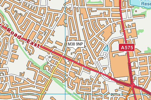 M38 9NP map - OS VectorMap District (Ordnance Survey)