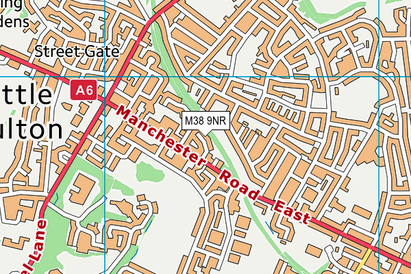 M38 9NR map - OS VectorMap District (Ordnance Survey)