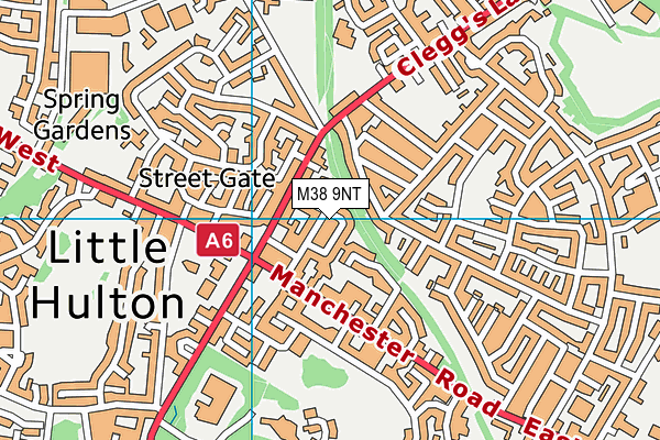 M38 9NT map - OS VectorMap District (Ordnance Survey)