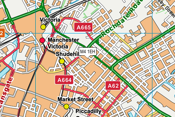 M4 1EH map - OS VectorMap District (Ordnance Survey)