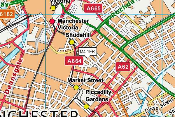 M4 1ER map - OS VectorMap District (Ordnance Survey)