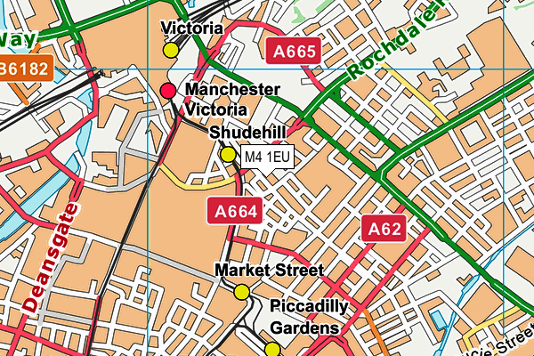 M4 1EU map - OS VectorMap District (Ordnance Survey)