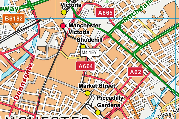 M4 1EY map - OS VectorMap District (Ordnance Survey)