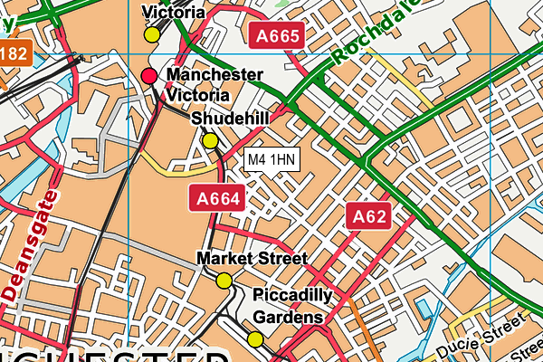 M4 1HN map - OS VectorMap District (Ordnance Survey)