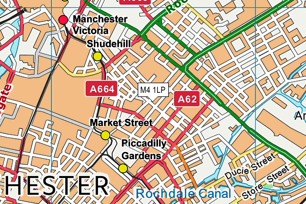 M4 1LP map - OS VectorMap District (Ordnance Survey)