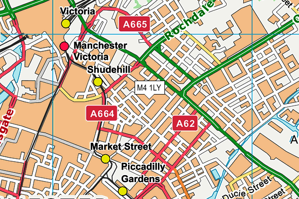 M4 1LY map - OS VectorMap District (Ordnance Survey)