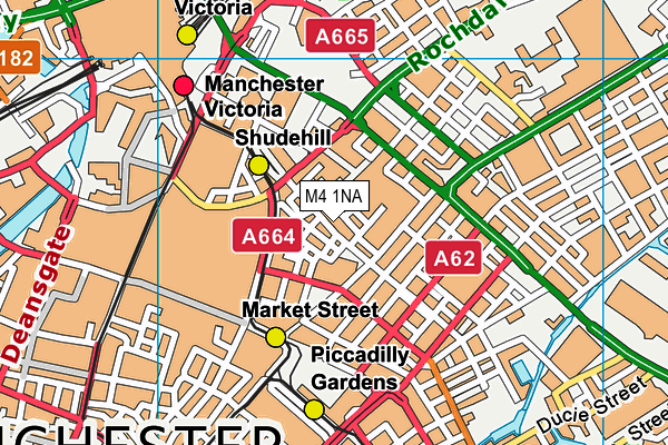 M4 1NA map - OS VectorMap District (Ordnance Survey)