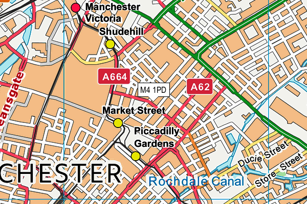 M4 1PD map - OS VectorMap District (Ordnance Survey)