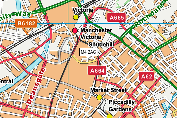 M4 2AG map - OS VectorMap District (Ordnance Survey)