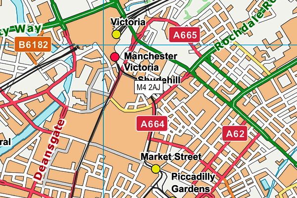 M4 2AJ map - OS VectorMap District (Ordnance Survey)