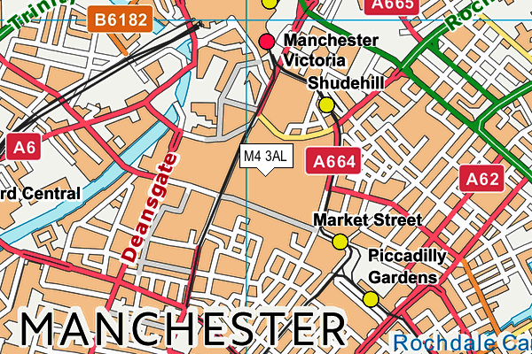 M4 3AL map - OS VectorMap District (Ordnance Survey)