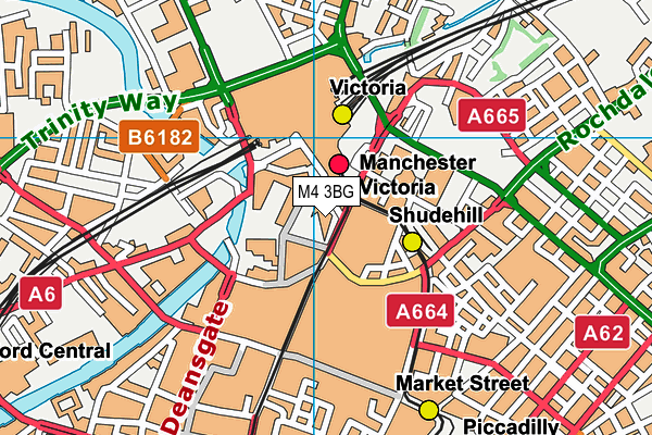 M4 3BG map - OS VectorMap District (Ordnance Survey)