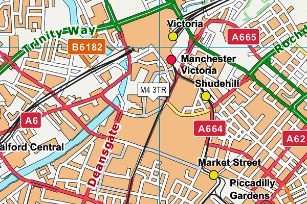 M4 3TR map - OS VectorMap District (Ordnance Survey)