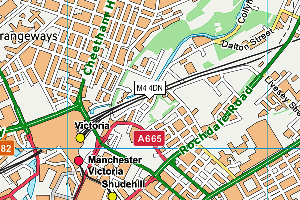 King of Kings map (M4 4DN) - OS VectorMap District (Ordnance Survey)