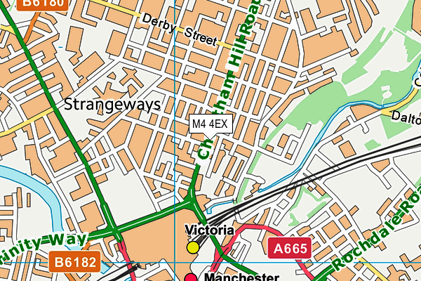 M4 4EX map - OS VectorMap District (Ordnance Survey)