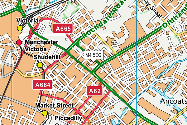 M4 5EG map - OS VectorMap District (Ordnance Survey)