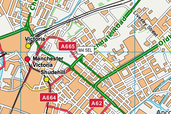 M4 5EL map - OS VectorMap District (Ordnance Survey)