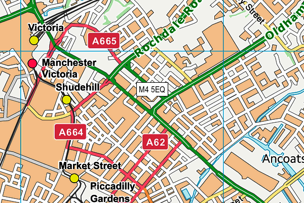 M4 5EQ map - OS VectorMap District (Ordnance Survey)