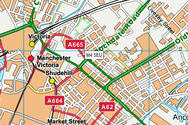 M4 5EU map - OS VectorMap District (Ordnance Survey)