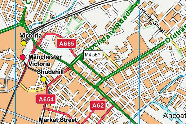 M4 5EY map - OS VectorMap District (Ordnance Survey)