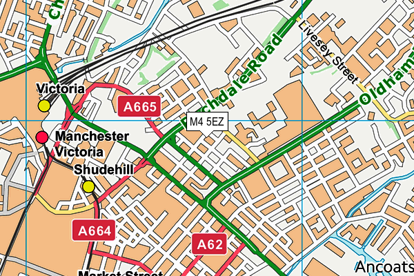 M4 5EZ map - OS VectorMap District (Ordnance Survey)