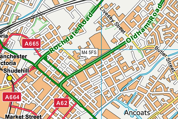 M4 5FS map - OS VectorMap District (Ordnance Survey)