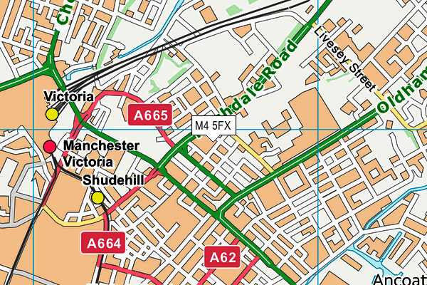 M4 5FX map - OS VectorMap District (Ordnance Survey)