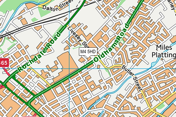 M4 5HD map - OS VectorMap District (Ordnance Survey)