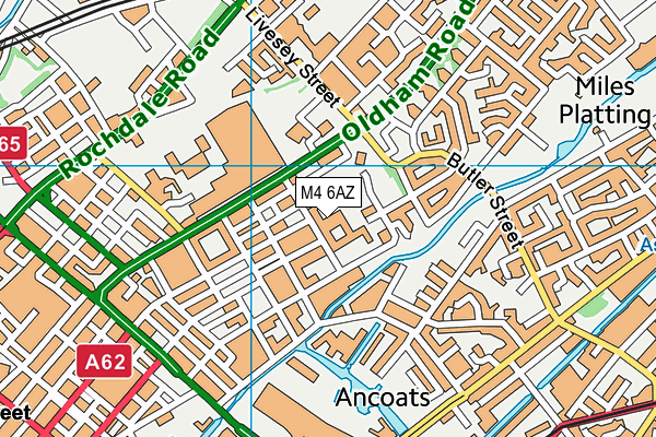 M4 6AZ map - OS VectorMap District (Ordnance Survey)
