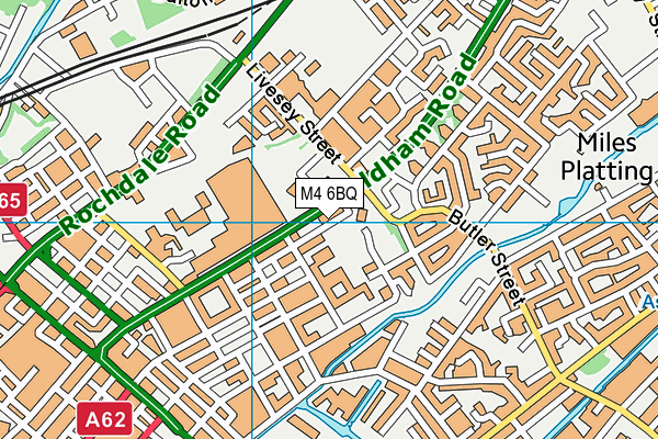 M4 6BQ map - OS VectorMap District (Ordnance Survey)