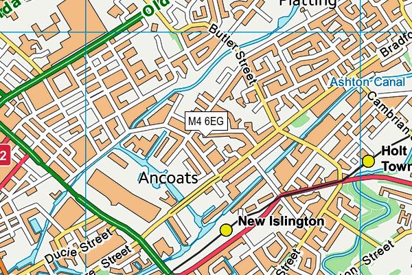 M4 6EG map - OS VectorMap District (Ordnance Survey)