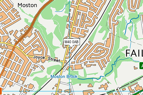 M40 0AB map - OS VectorMap District (Ordnance Survey)