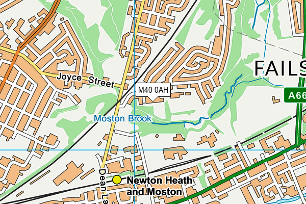 M40 0AH map - OS VectorMap District (Ordnance Survey)