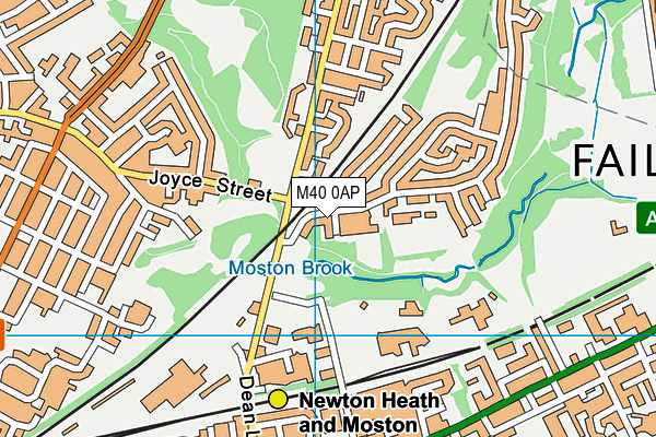 M40 0AP map - OS VectorMap District (Ordnance Survey)