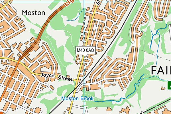 M40 0AQ map - OS VectorMap District (Ordnance Survey)