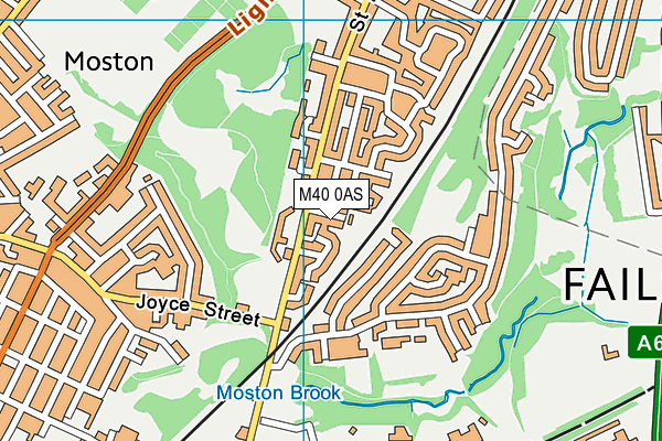 M40 0AS map - OS VectorMap District (Ordnance Survey)