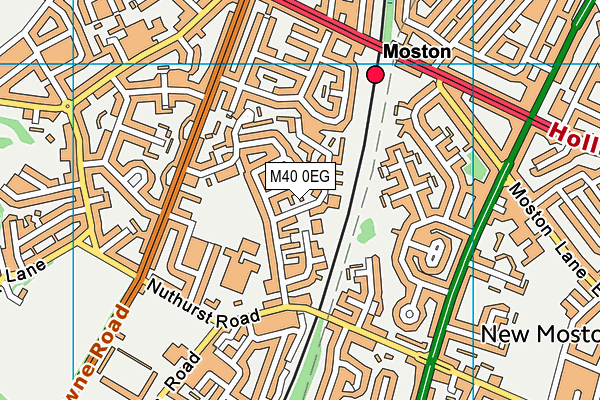 M40 0EG map - OS VectorMap District (Ordnance Survey)